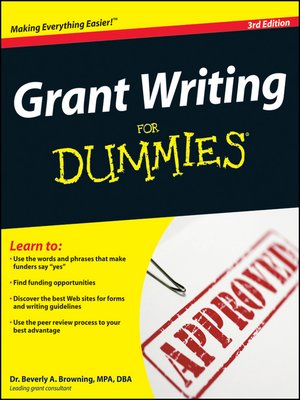 cover image of Grant Writing For Dummies&#174;